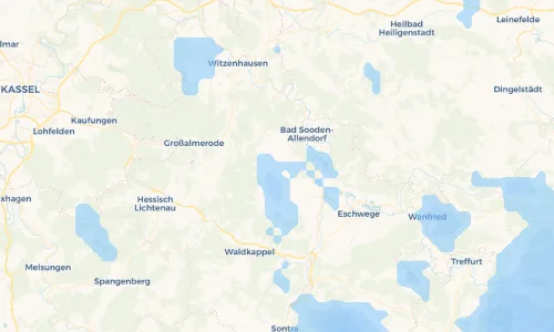 Regenradar Vorschaubild - Aktuelle Niederschläge in Frankershausen und Umgebung