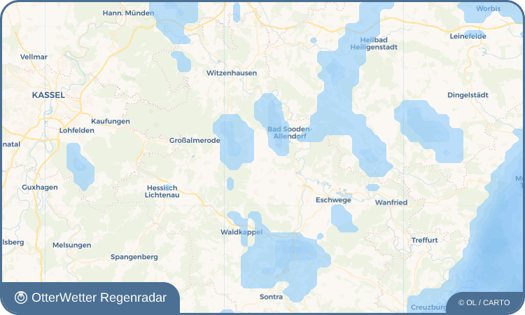 OtterWetter Regenradar-Widget Frankershausen