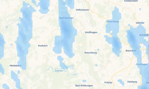 Regenradar Vorschaubild - Aktuelle Niederschläge in Freienhagen und Umgebung