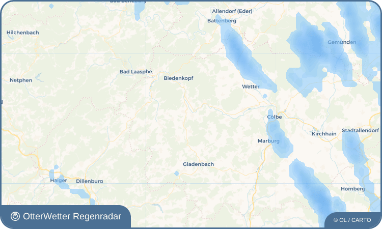 OtterWetter Regenradar-Widget Friedensdorf
