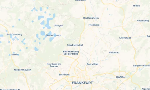 Regenradar Vorschaubild - Aktuelle Niederschläge in Friedrichsdorf und Umgebung
