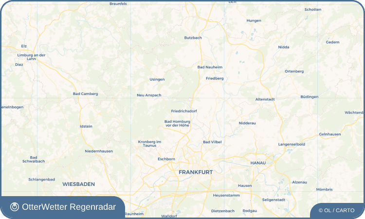 OtterWetter Regenradar-Widget Friedrichsdorf