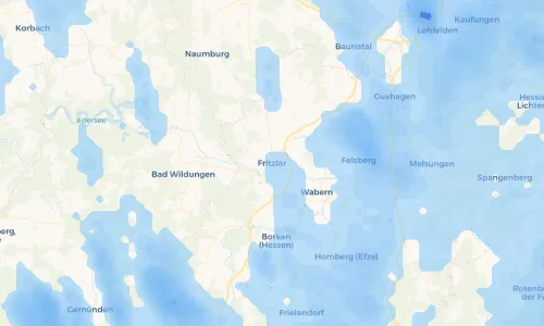 Regenradar Vorschaubild - Aktuelle Niederschläge in Fritzlar und Umgebung