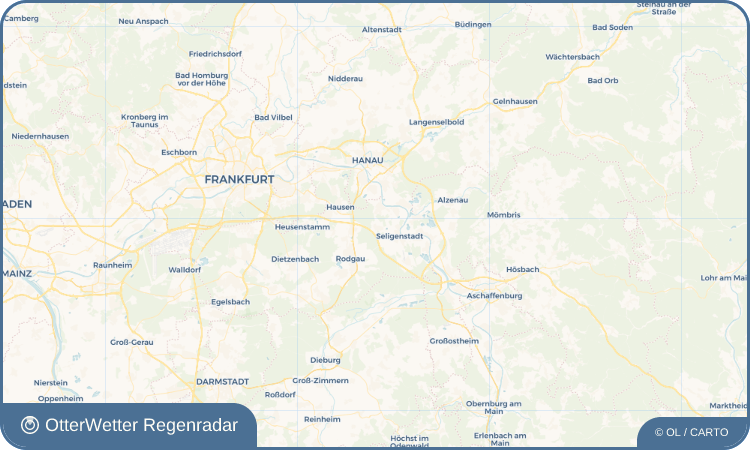 OtterWetter Regenradar-Widget Froschhausen