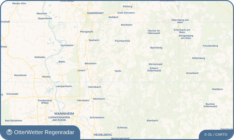 OtterWetter Regenradar-Widget Fürth