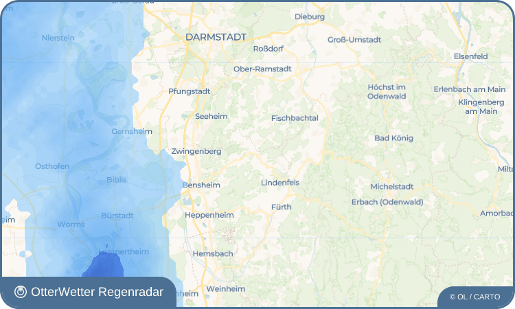 OtterWetter Regenradar-Widget Gadernheim