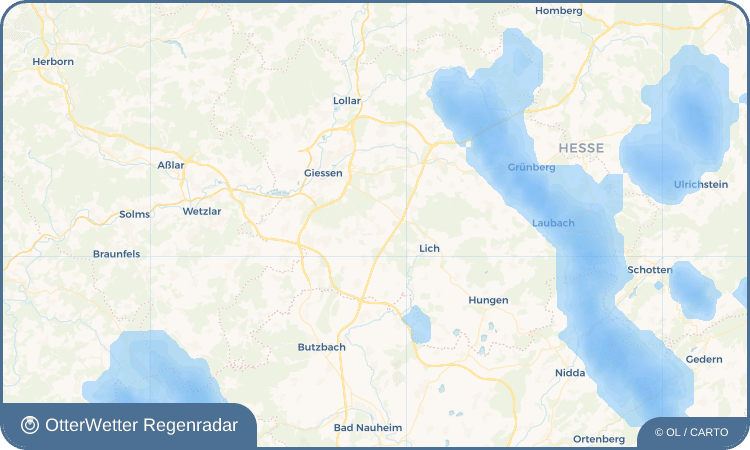OtterWetter Regenradar-Widget Garbenteich