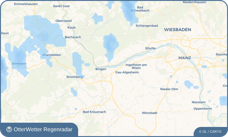 Wetter-Widget-Vorschau mit Vorhersagedaten für Gaulsheim