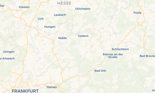 Regenradar Vorschaubild - Aktuelle Niederschläge in Gelnhaar und Umgebung