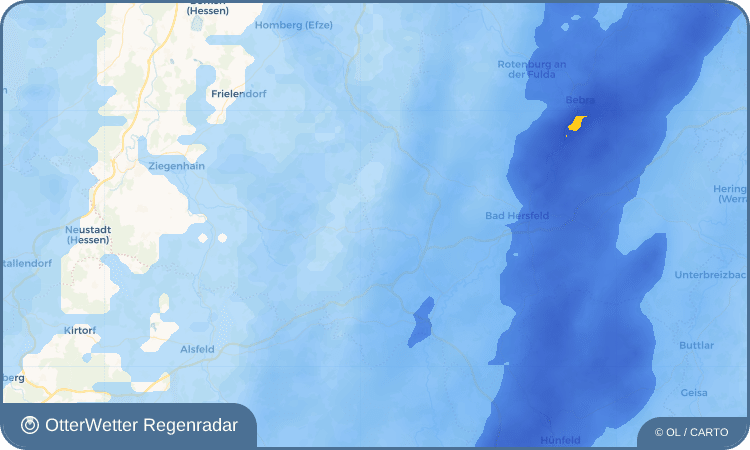 OtterWetter Regenradar-Widget Gersdorf