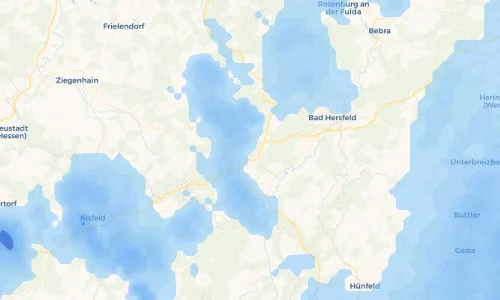 Regenradar Vorschaubild - Aktuelle Niederschläge in Gershausen und Umgebung