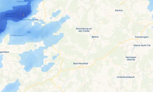Regenradar Vorschaubild - Aktuelle Niederschläge in Gerterode und Umgebung
