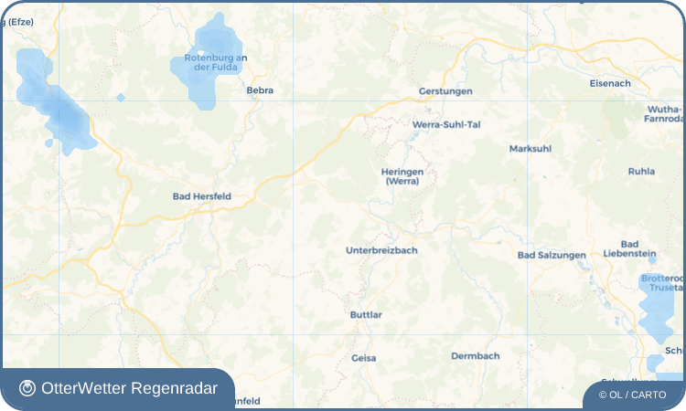 Wetter-Widget-Vorschau mit Vorhersagedaten für Gethsemane