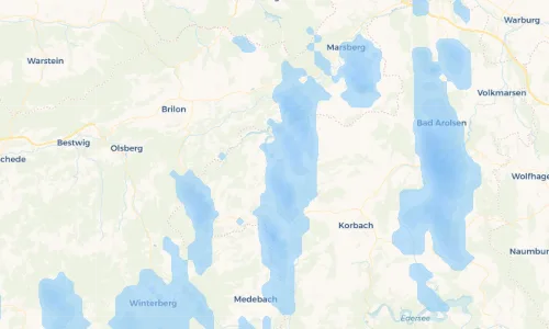Regenradar Vorschaubild - Aktuelle Niederschläge in Giebringhausen und Umgebung