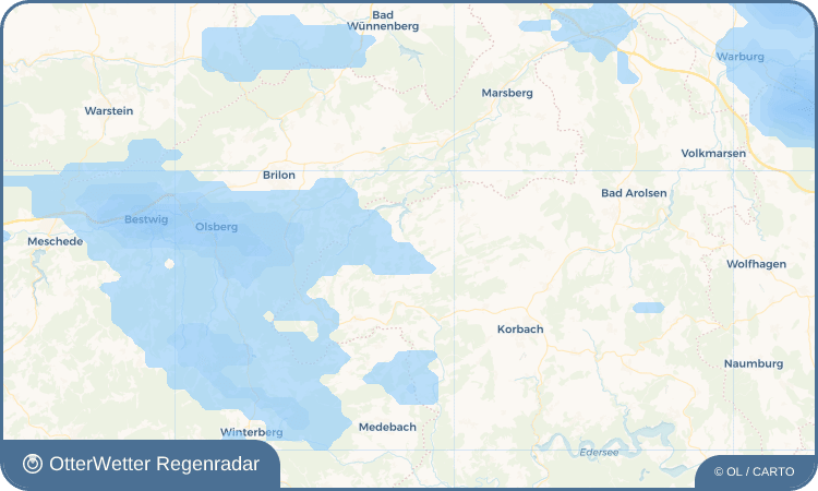 OtterWetter Regenradar-Widget Giebringhausen