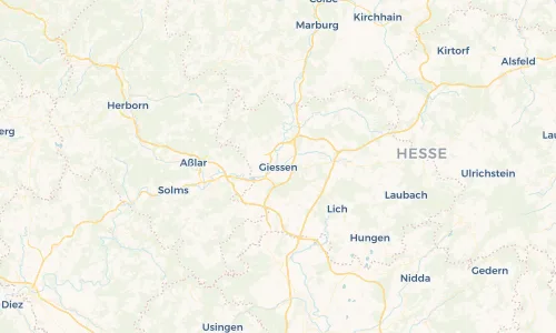 Regenradar Vorschaubild - Aktuelle Niederschläge in Gießen und Umgebung