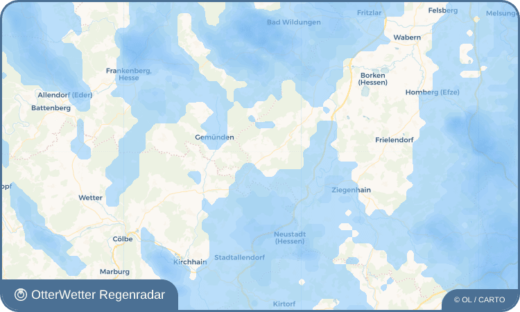 Widget-Vorschau für Gilserberg Wetter-Widget-Vorschau mit Vorhersagedaten für Gilserberg