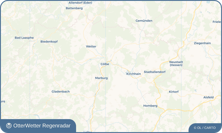 OtterWetter Regenradar-Widget Ginseldorf