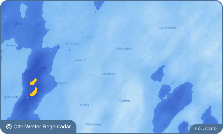 Widget-Vorschau für Götzen Wetter-Widget-Vorschau mit Vorhersagedaten für Götzen