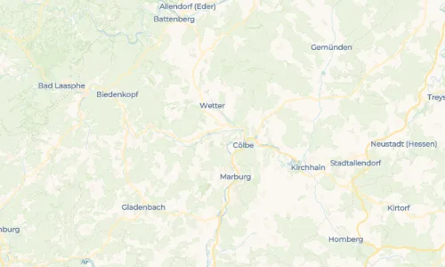 Regenradar-Vorschau: aktuelle Niederschläge in Goßfelden und Umgebung