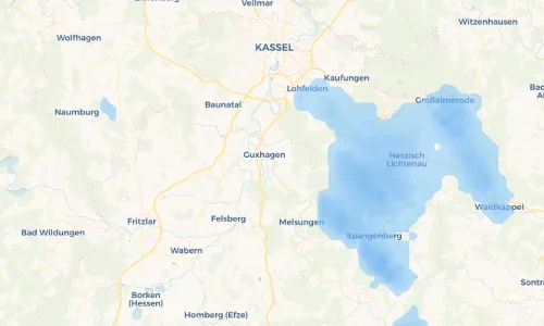 Regenradar Vorschaubild - Aktuelle Niederschläge in Grebenau und Umgebung