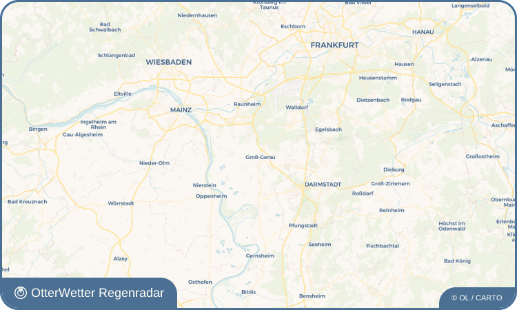OtterWetter Regenradar-Widget Groß-Gerau