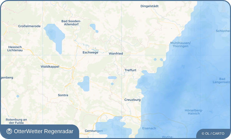 Wetter-Widget-Vorschau mit Vorhersagedaten für Großburschla