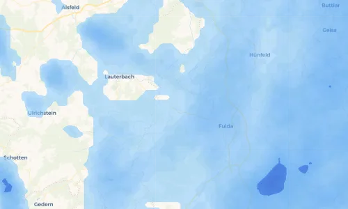 Regenradar Vorschaubild - Aktuelle Niederschläge in Großenlüder und Umgebung
