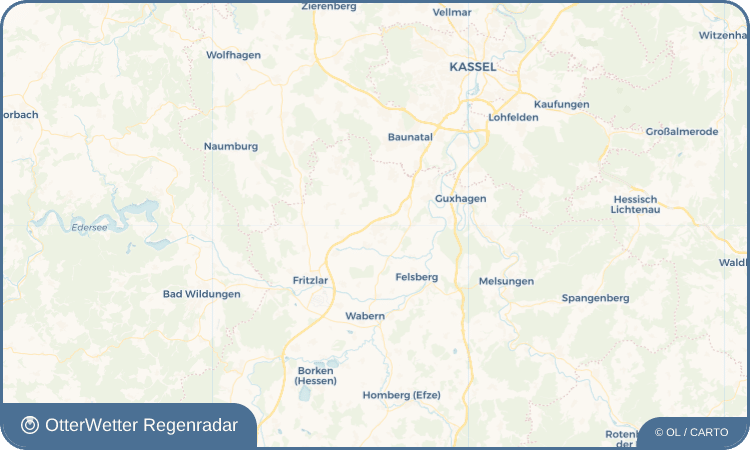 OtterWetter Regenradar-Widget Gudensberg