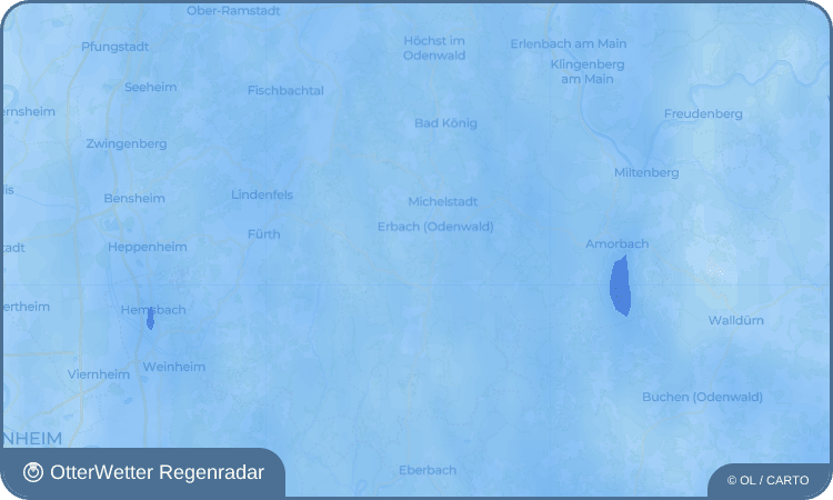OtterWetter Regenradar-Widget Günterfürst