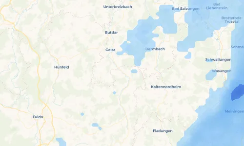 Regenradar Vorschaubild - Aktuelle Niederschläge in Günthers und Umgebung