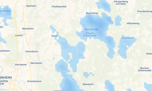 Regenradar Vorschaubild - Aktuelle Niederschläge in Güttersbach und Umgebung