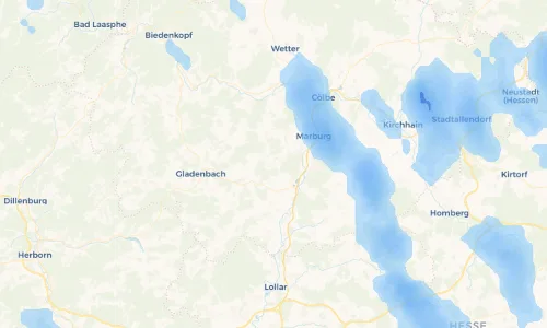 Regenradar Vorschaubild - Aktuelle Niederschläge in Haddamshausen und Umgebung