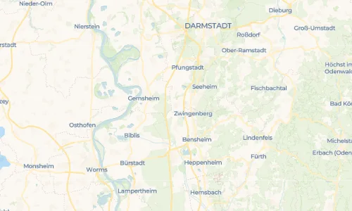 Regenradar Vorschaubild - Aktuelle Niederschläge in Hähnlein und Umgebung