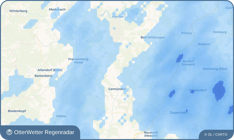 OtterWetter Regenradar-Widget Haina (Kloster)