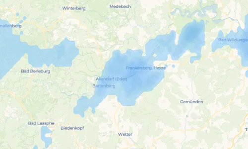 Regenradar Vorschaubild - Aktuelle Niederschläge in Haine und Umgebung