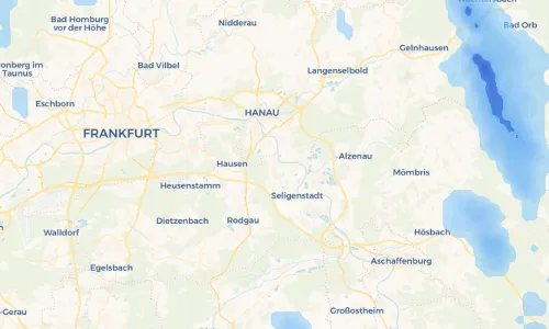 Regenradar Vorschaubild - Aktuelle Niederschläge in Hainstadt und Umgebung