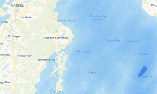 Regenradar Vorschaubild - Aktuelle Niederschläge in Harmuthsachsen und Umgebung