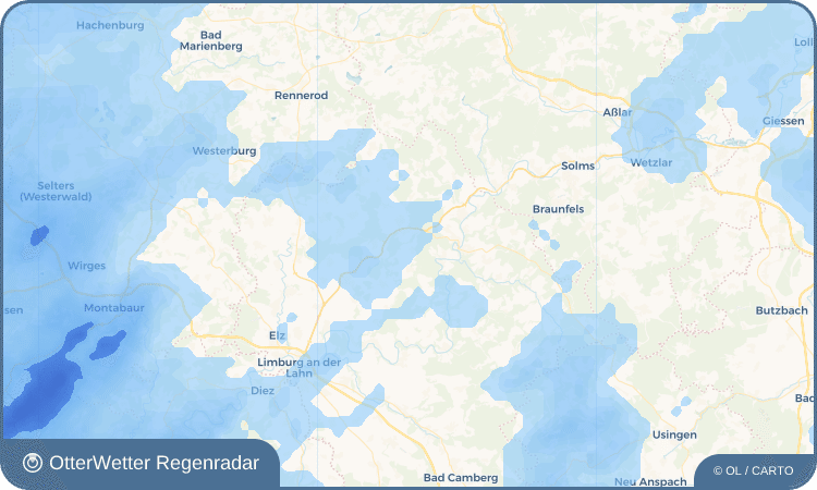 OtterWetter Regenradar-Widget Hasselbach