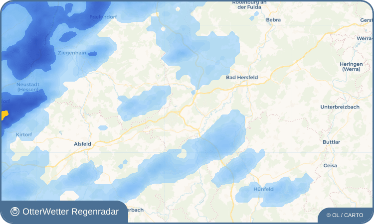 Widget-Vorschau für Hattenbach Wetter-Widget-Vorschau mit Vorhersagedaten für Hattenbach