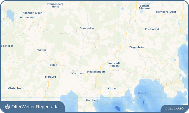 OtterWetter Regenradar-Widget Hatzbach
