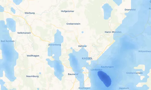 Regenradar Vorschaubild - Aktuelle Niederschläge in Heckershausen und Umgebung