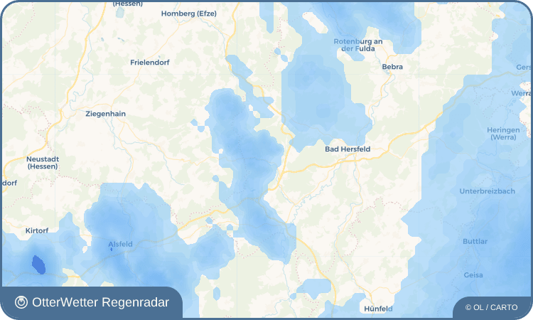 OtterWetter Regenradar-Widget Heddersdorf