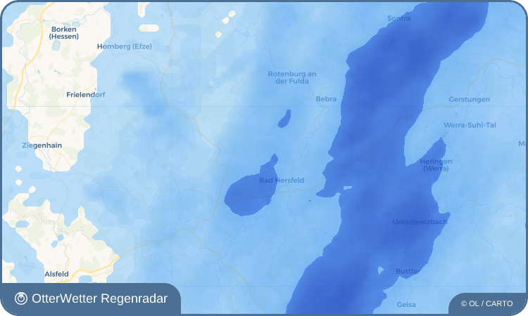 OtterWetter Regenradar-Widget Heenes