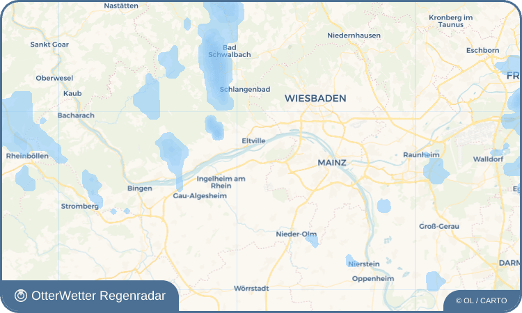 OtterWetter Regenradar-Widget Heidesheim-Uhlerborn