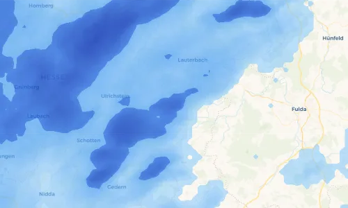 Regenradar Vorschaubild - Aktuelle Niederschläge in Herbstein und Umgebung