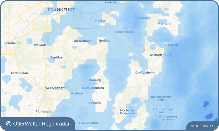OtterWetter Regenradar-Widget Hergershausen