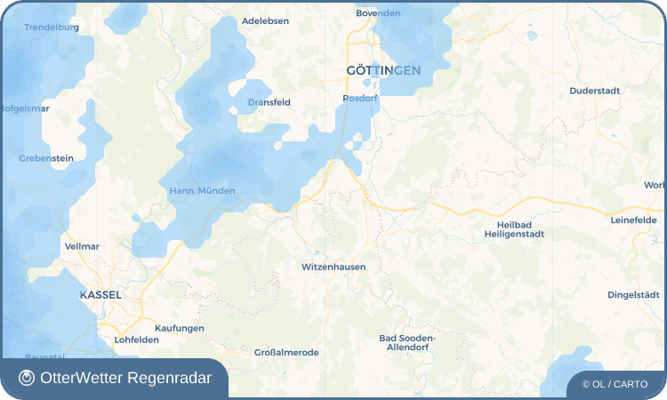 OtterWetter Regenradar-Widget Hermannrode