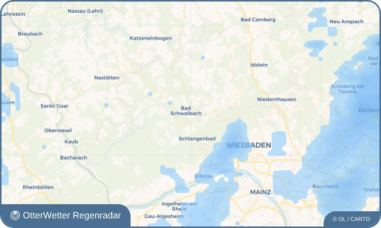 Widget-Vorschau für Hettenhain Wetter-Widget-Vorschau mit Vorhersagedaten für Hettenhain