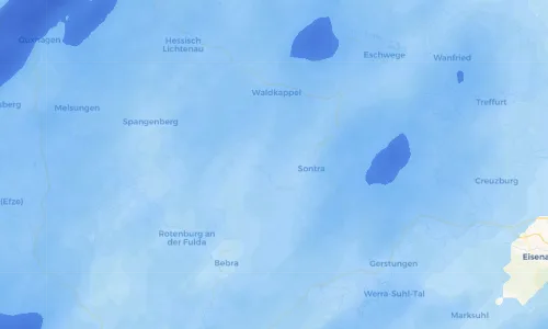 Regenradar Vorschaubild - Aktuelle Niederschläge in Heyerode und Umgebung